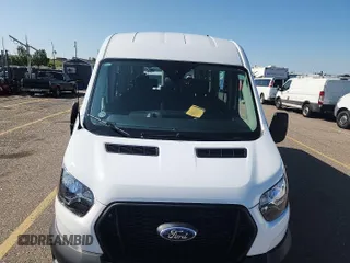 2023 Ford Transit Passenger XL with VIN 1FBAX9C86PKA70756, listed as a IAAI auction lot 42731060 with 23,399 mi miles and . Bid and sale history available at DreamBid. Image 1.