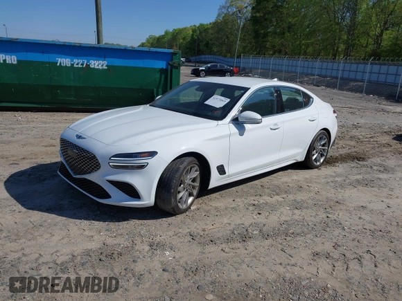 2022 Genesis G70 2.0T с VIN KMTG34TAXNU088946, выставлен на аукционе IAAI как лот 41973065 с пробегом 51 356 миль миль и . История ставок и продаж доступна на DreamBid. Изображение 2.