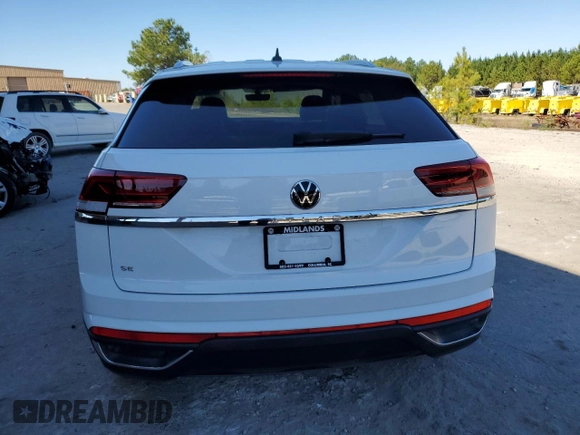 2023 Volkswagen Atlas SE with VIN 1V2DC2CA2PC213368, listed as a Copart auction lot 75550304 with 12,344 mi miles and Salvage title. Bid and sale history available at DreamBid. Image 6.