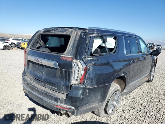 2021 GMC Yukon XL Denali with VIN 1GKS2JKL3MR397757, listed as a Copart auction lot 42975535 with 46,946 mi miles and Salvage Title. Bid and sale history available at carsss.com. Image 3.