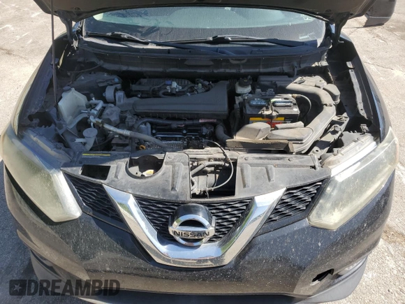 2014 Nissan Rogue SV with VIN 5N1AT2MT7EC859230, listed as a Copart auction lot 52878825 with 183,399 mi miles and Salvage Title. Bid and sale history available at carsss.com. Image 12.