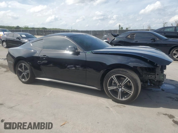 2025 Ford Mustang EcoBoost with VIN 1FA6P8TH6S5103991, listed as a Copart auction lot 51979015 with 2,941 mi miles and Salvage Title. Bid and sale history available at carsss.com. Image 4.