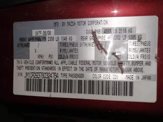 2008 Mazda 5 Grand Touring with VIN JM1CR293780324764, listed as a IAAI auction lot 40696128 with Not Provided miles. Bid and sale history available at carsss.com. Image 9.