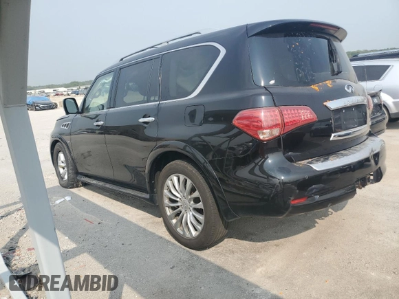 2015 Infiniti QX80 with VIN JN8AZ2NC2F9371470, listed as a Copart auction lot 70586774 with 136,169 mi miles and Salvage Title. Bid and sale history available at carsss.com. Image 2.
