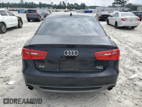 2012 Audi A6 Prestige with VIN WAUJGAFC2CN090358, listed as a Copart auction lot 59486925 with 159,885 mi miles and Salvage title. Bid and sale history available at DreamBid. Image 6.