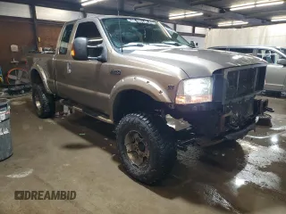 2002 Ford Super Duty F-250 XL with VIN 1FTNX21S82EC95447, listed as a Copart auction lot 44248925 with 127,623 mi miles and Salvage Title. Bid and sale history available at carsss.com. Image 4.