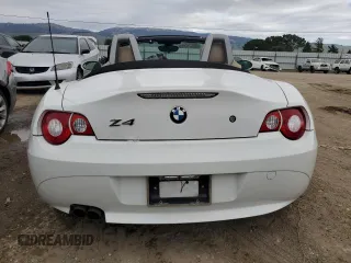 2005 BMW Z4 3.0i with VIN 4USBT53505LU10933, listed as a Copart auction lot 46061395 with 86,328 mi miles and Salvage title. Bid and sale history available at DreamBid. Image 6.