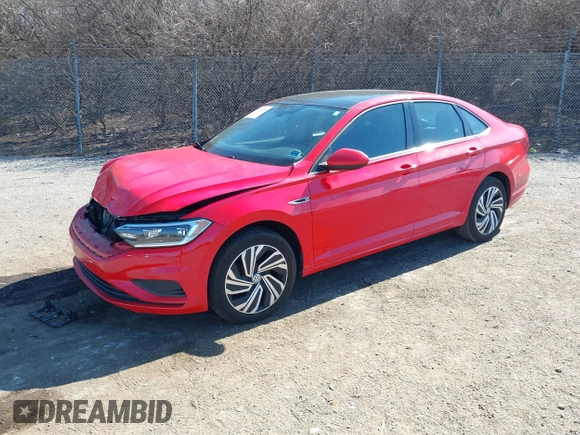2021 Volkswagen Jetta SEL with VIN 3VWE57BU8MM049575, listed as a IAAI auction lot 41758670 with 60,470 mi miles and . Bid and sale history available at DreamBid. Image 2.