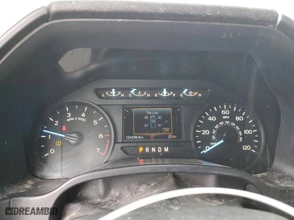 2018 Ford F-150 XL with VIN 1FTEX1EP5JKD20420, listed as a Copart auction lot 48557435 with 124,235 mi miles and Salvage Title. Bid and sale history available at carsss.com. Image 9.