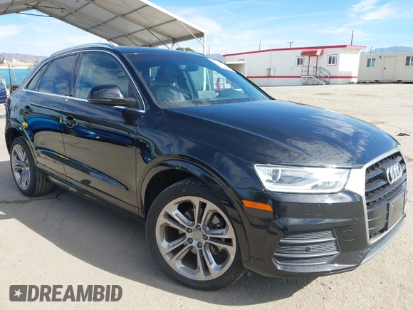 2017 Audi Q3 Premium Plus z VIN WA1HCCFS7HR001054, wystawiony jako IAAI lot #41583344 z przebiegiem 79 330 mil mil oraz . Historia ofert i sprzedaży dostępna na DreamBid. Obrazek 1.