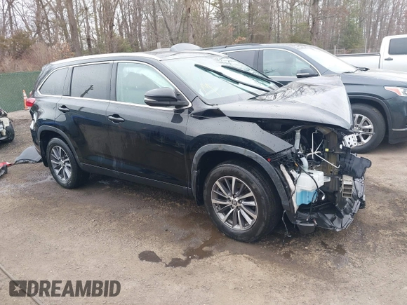 2019 Toyota Highlander SE with VIN 5TDJZRFH3KS732604, listed as a IAAI auction lot 41660910 with Not provided miles and . Bid and sale history available at DreamBid. Image 1.