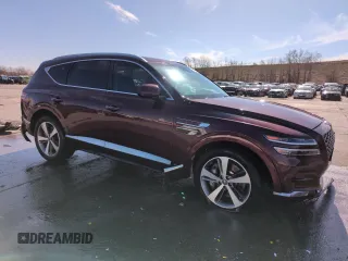 2021 Genesis GV80 with VIN KMUHCESC4MU040334, listed as a Copart auction lot 53325965 with 70,408 mi miles and Salvage title. Bid and sale history available at DreamBid. Image 4.
