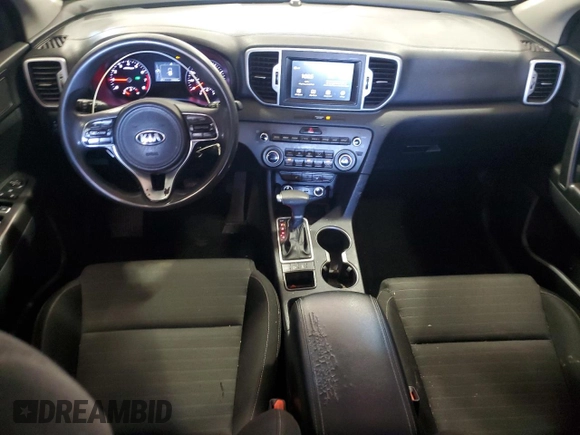 2017 Kia Sportage LX with VIN KNDPMCAC9H7157171, listed as a Copart auction lot 54885905 with 194,496 mi miles and Salvage Title. Bid and sale history available at DreamBid. Image 8.