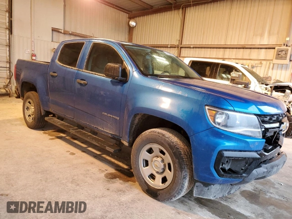 2022 Chevrolet Colorado 2WD Work Truck with VIN 1GCGSBEA0N1320488, listed as a Copart auction lot 51706655 with 65,119 mi miles and Salvage title. Bid and sale history available at DreamBid. Image 4.