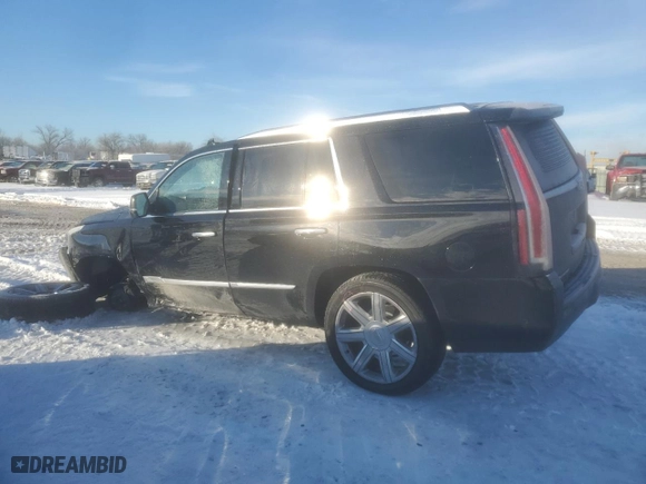 2020 Cadillac Escalade Premium Luxury with VIN 1GYS4CKJ3LR205116, listed as a Copart auction lot 87861635 with 90,708 mi miles and Salvage Title. Bid and sale history available at carsss.com. Image 2.