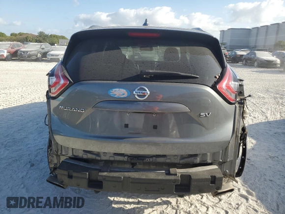 2017 Nissan Murano S with VIN 5N1AZ2MG8HN187382, listed as a Copart auction lot 55099445 with 155,727 mi miles and Salvage Title. Bid and sale history available at carsss.com. Image 6.