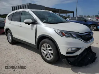 2015 Honda CR-V EX-L with VIN 5J6RM4H75FL040998, listed as a Copart auction lot 45461775 with 124,453 mi miles and Salvage Title. Bid and sale history available at carsss.com. Image 4.