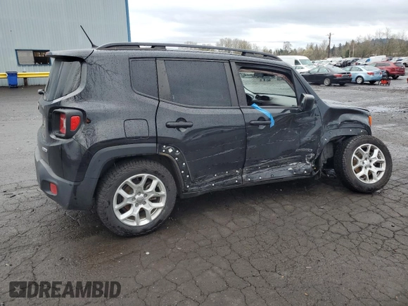 2015 Jeep Renegade Latitude with VIN ZACCJABT5FPB48543, listed as a Copart auction lot 49444475 with 140,452 mi miles and Salvage Title. Bid and sale history available at DreamBid. Image 3.