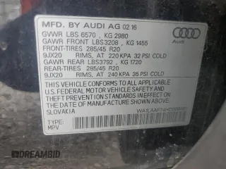 2017 Audi Q7 Premium Plus z VIN WA1LAAF74HD008461, wystawiony jako Copart lot #58095615 z przebiegiem 171 994 mil mil oraz Czysty tytuł • Clean title. Historia ofert i sprzedaży dostępna na DreamBid. Obrazek 13.