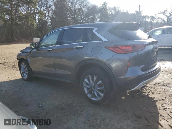 2022 Infiniti QX50 Pure with VIN 3PCAJ5AB8NF111516, listed as a Copart auction lot 84833324 with 70,844 mi miles and Salvage title. Bid and sale history available at DreamBid. Image 2.