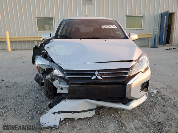 2024 Mitsubishi Mirage ES with VIN ML32AUHJ2RH024330, listed as a Copart auction lot 48439415 with 2730 miles and Salvage Title. Bid and sale history available at carsss.com. Image 5.