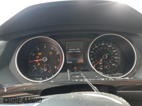 2018 Volkswagen Tiguan SEL with VIN 3VV3B7AX4JM006010, listed as a Copart auction lot 61416365 with 52,483 mi miles and Salvage title. Bid and sale history available at DreamBid. Image 9.