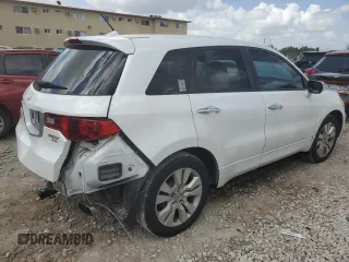 2012 Acura RDX with VIN 5J8TB2H28CA000854, listed as a Copart auction lot 66872064 with 167,558 mi miles and Salvage Title. Bid and sale history available at carsss.com. Image 3.