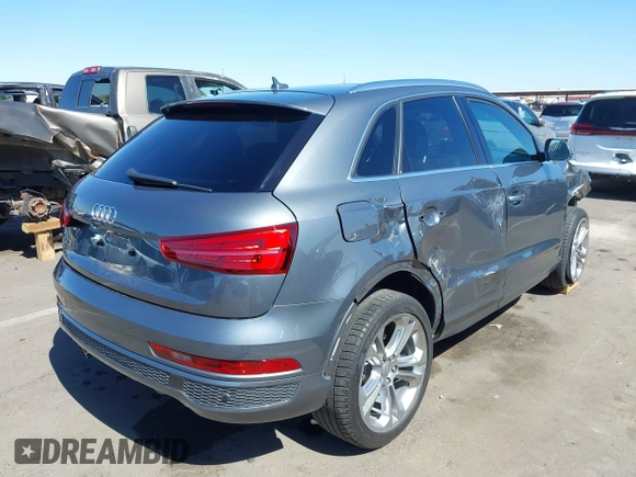 2017 Audi Q3 with VIN WA1FCCFS0HR003509, listed as a IAAI auction lot 42276383 with 44,061 mi miles and . Bid and sale history available at DreamBid. Image 4.