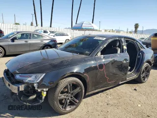 2018 Audi A4 Premium Plus with VIN WAULMAF46JA089728, listed as a Copart auction lot 46493785 with 83,344 mi miles and Salvage Title. Bid and sale history available at carsss.com. Image 1.
