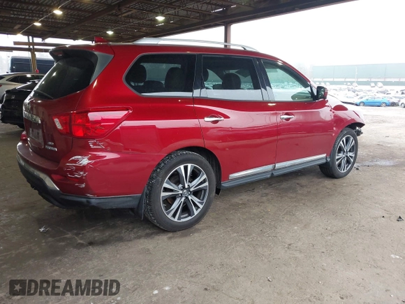 2019 Nissan Pathfinder S z VIN 5N1DR2MM5KC592248, wystawiony jako IAAI lot #41913415 z przebiegiem 83 024 mil mil oraz . Historia ofert i sprzedaży dostępna na DreamBid. Obrazek 4.