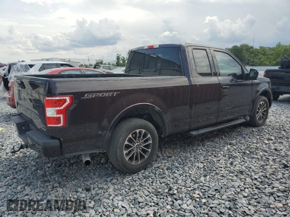 2018 Ford F-150 XL with VIN 1FTEX1CP7JKD78368, listed as a Copart auction lot 55904385 with 126,812 mi miles and Salvage title. Bid and sale history available at DreamBid. Image 3.