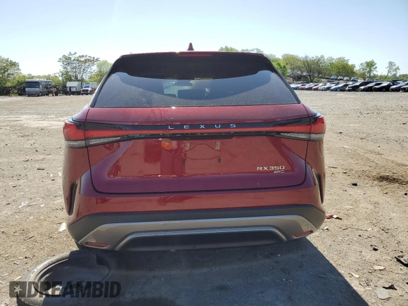 2024 Lexus RX 350 с VIN 2T2BAMCA1RC054794, выставлен на аукционе Copart как лот 54830125 с пробегом Не указан миль и Списание • Salvage title. История ставок и продаж доступна на DreamBid. Изображение 6.