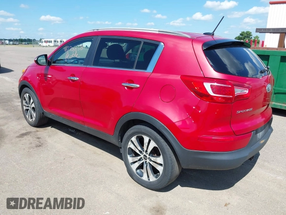 2011 Kia Sportage EX with VIN KNDPC3A23B7115936, listed as a IAAI auction lot 42706658 with 143,544 mi miles and . Bid and sale history available at DreamBid. Image 3.