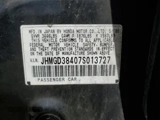 2007 Honda Fit с VIN JHMGD38407S013727, выставлен на аукционе Copart как лот 50846405 с пробегом 198 349 миль миль и Списание • Salvage title. История ставок и продаж доступна на DreamBid. Изображение 12.