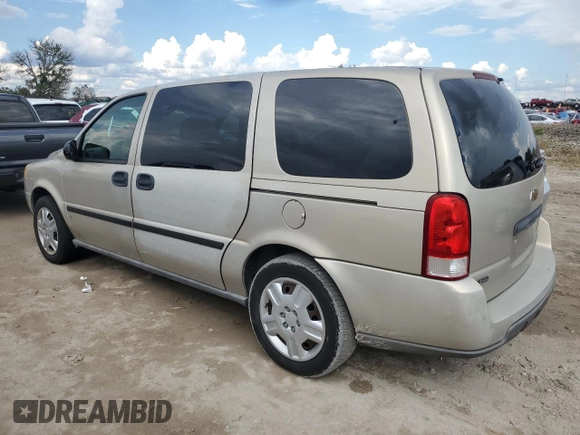 2007 Chevrolet Uplander LS Fleet with VIN 1GNDV23W97D193807, listed as a Copart auction lot 74736844 with 0 mi miles and Salvage Title. Bid and sale history available at carsss.com. Image 2.
