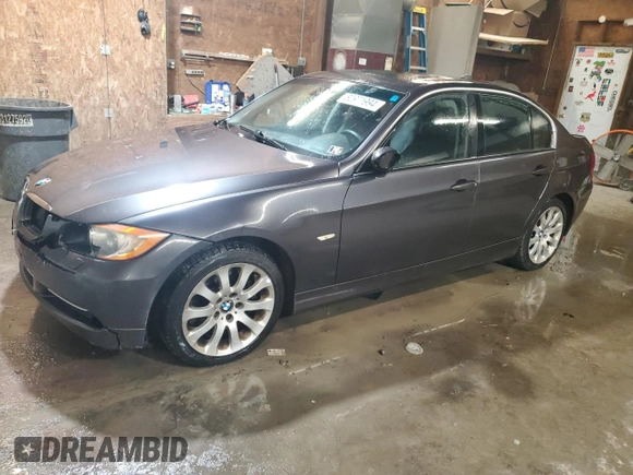 2007 BMW 3 Series 335xi with VIN WBAVD53527A007614, listed as a Copart auction lot 80971994 with 130,120 mi miles and Salvage Title. Bid and sale history available at carsss.com. Image 1.