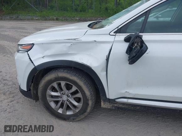 2019 Hyundai Santa Fe SE with VIN 5NMS2CAD9KH117777, listed as a IAAI auction lot 42296811 with 82,188 mi miles and . Bid and sale history available at DreamBid. Image 6.