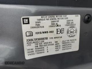 2006 Pontiac Torrent with VIN 2CKDL73F366098788, listed as a Copart auction lot 51810125 with 249,049 mi miles and Clean Title. Bid and sale history available at carsss.com. Image 13.