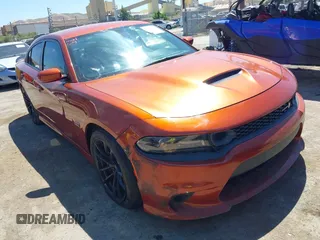2020 Dodge Charger Scat Pack z VIN 2C3CDXGJ7LH223858, wystawiony jako IAAI lot #42221044 z przebiegiem 42 561 mil mil oraz . Historia ofert i sprzedaży dostępna na DreamBid. Obrazek 1.
