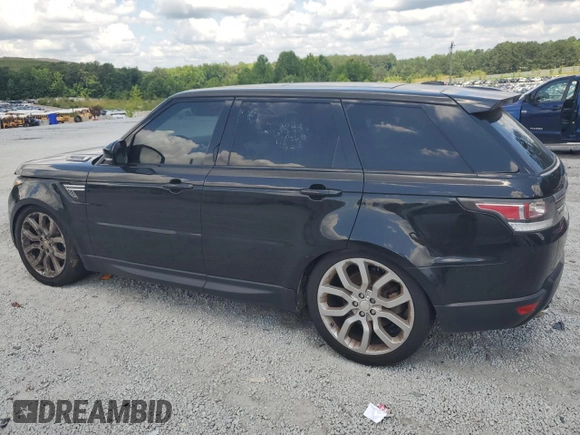 2015 Land Rover Range Rover Sport HSE with VIN SALWR2VF8FA605744, listed as a Copart auction lot 59903855 with 135,276 mi miles and Clean title. Bid and sale history available at DreamBid. Image 2.