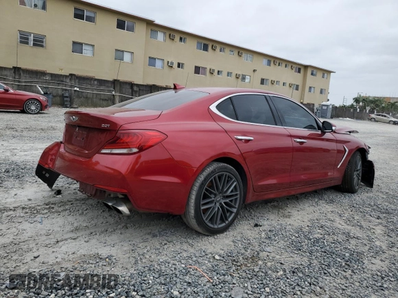 2019 Genesis G70 2.0T Advanced with VIN KMTG64LA3KU020510, listed as a Copart auction lot 76745374 with 52,921 mi miles and Non Repairable. Bid and sale history available at carsss.com. Image 3.