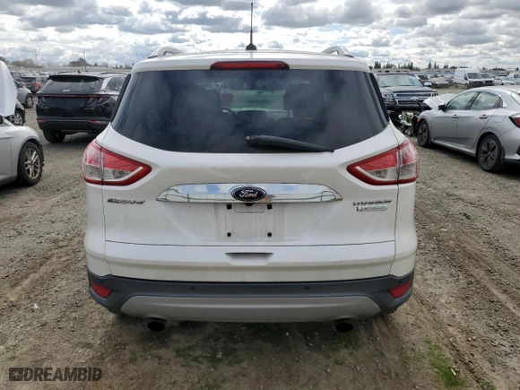 2015 Ford Escape Titanium with VIN 1FMCU0J90FUC26325, listed as a Copart auction lot 48165965 with 80,605 mi miles and Salvage Title. Bid and sale history available at carsss.com. Image 6.