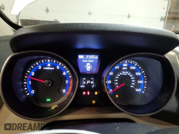 2013 Hyundai Elantra GT with VIN KMHD35LE5DU119086, listed as a Copart auction lot 73553854 with 91,452 mi miles and Salvage Title. Bid and sale history available at carsss.com. Image 9.