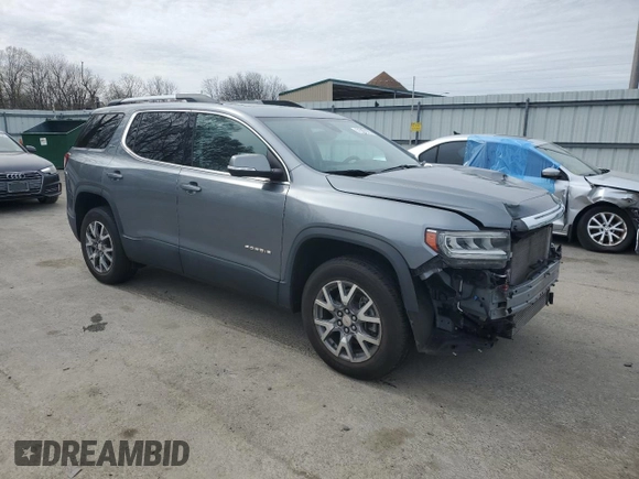 2021 GMC Acadia SLT with VIN 1GKKNML4XMZ126713, listed as a Copart auction lot 51087375 with 53,266 mi miles and Salvage Title. Bid and sale history available at DreamBid. Image 4.