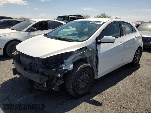 2016 Hyundai Elantra GT with VIN KMHD35LH9GU310234, listed as a Copart auction lot 53329095 with 75,885 mi miles and Salvage Title. Bid and sale history available at carsss.com. Image 1.