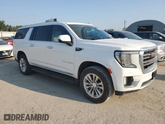 2022 GMC Yukon XL SLT z VIN 1GKS2GKD9NR172580, wystawiony jako Copart lot #62007894 z przebiegiem 37 118 mil mil oraz Szkoda całkowita • Salvage title. Historia ofert i sprzedaży dostępna na DreamBid. Obrazek 4.