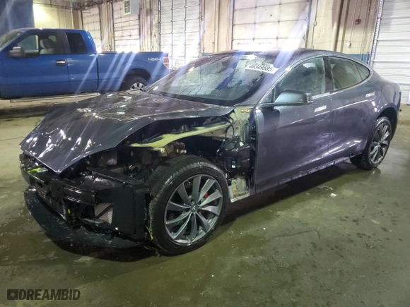 2020 Tesla Model S Performance with VIN 5YJSA1E43LF397507, listed as a Copart auction lot 46349585 with NaN miles and Salvage Title. Bid and sale history available at carsss.com. Image 1.