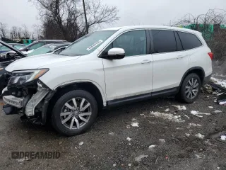 2020 Honda Pilot EX-L z VIN 5FNYF6H59LB066718, wystawiony jako Copart lot #44643155 z przebiegiem 65 963 mil mil oraz Szkoda całkowita • Salvage title. Historia ofert i sprzedaży dostępna na DreamBid. Obrazek 1.