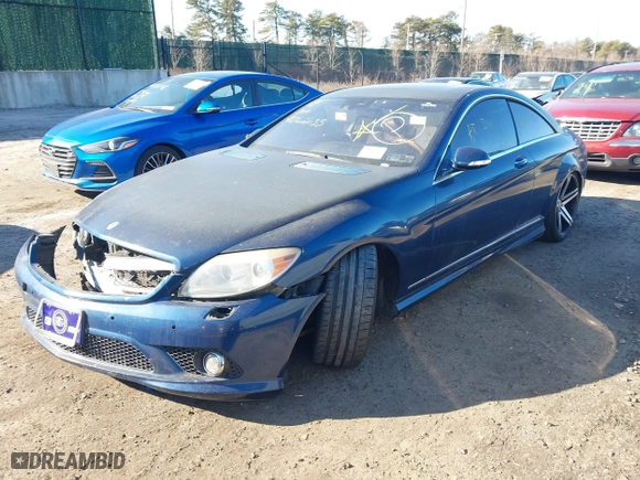 2009 Mercedes-Benz CL-Class 5.5L V8 with VIN WDDEJ86X19A022866, listed as a IAAI auction lot 41681790 with 999,999 mi miles. Bid and sale history available at carsss.com. Image 16.