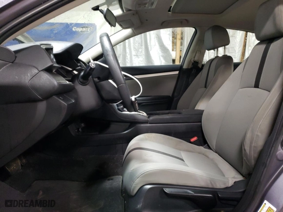 2017 Honda Civic Sedan EX with VIN 19XFC2F7XHE069878, listed as a Copart auction lot 86175544 with 53,982 mi miles and Salvage Title. Bid and sale history available at carsss.com. Image 7.